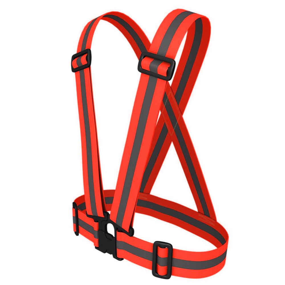 Reflective Straps Night Running Riding Vest Adjustable Safety Elastic Band