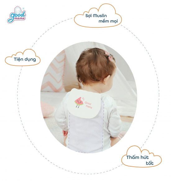 Lót lưng thấm mồ hôi cho bé