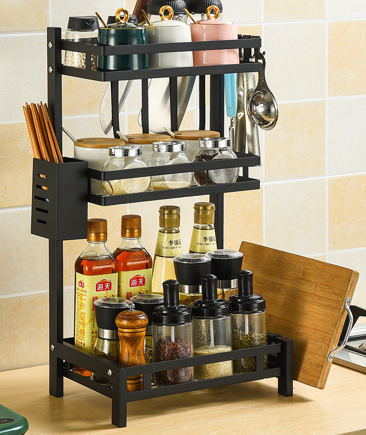 Kitchen Rack Kitchen Accessories Kitchen Organizer Spice Container Rack ...