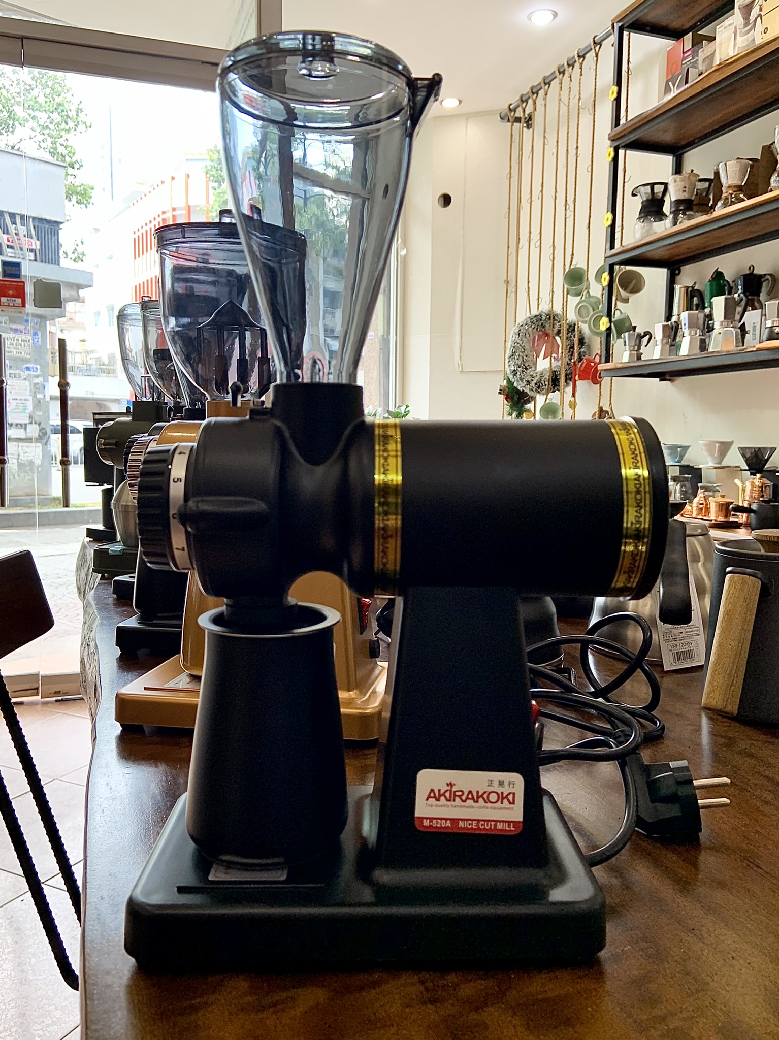 [HCM]MÁY XAY CÀ PHÊ AKIRAKOKI COFFEE GRINDER SUPER M-520A MATT