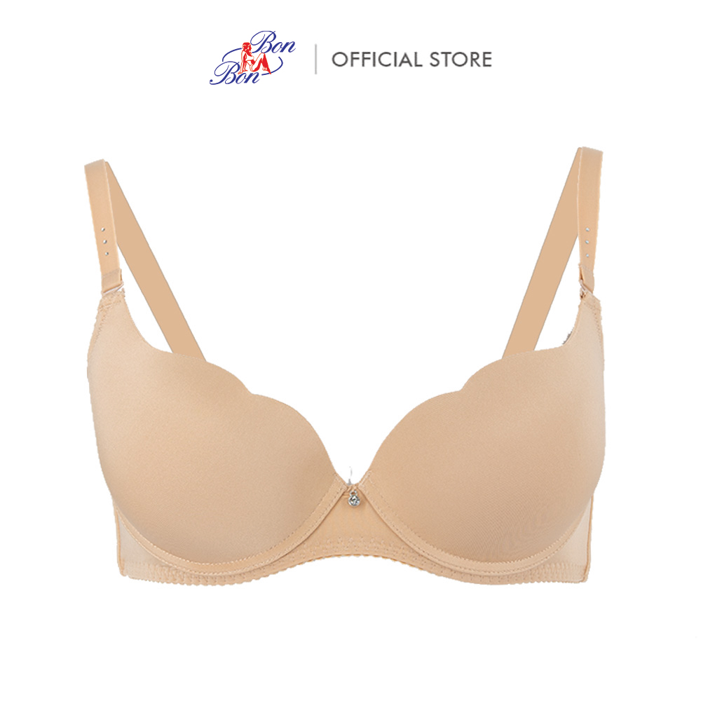 Áo lót mút mỏng vừa viền cúp cách điệu Bon Bon Basic - BSCB3501