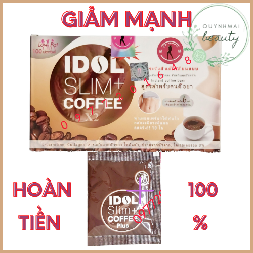 Cà phê giảm cân idol slim coffee 10 gói x 15g QM01 chiết xuất thiên nhiên thumbnail