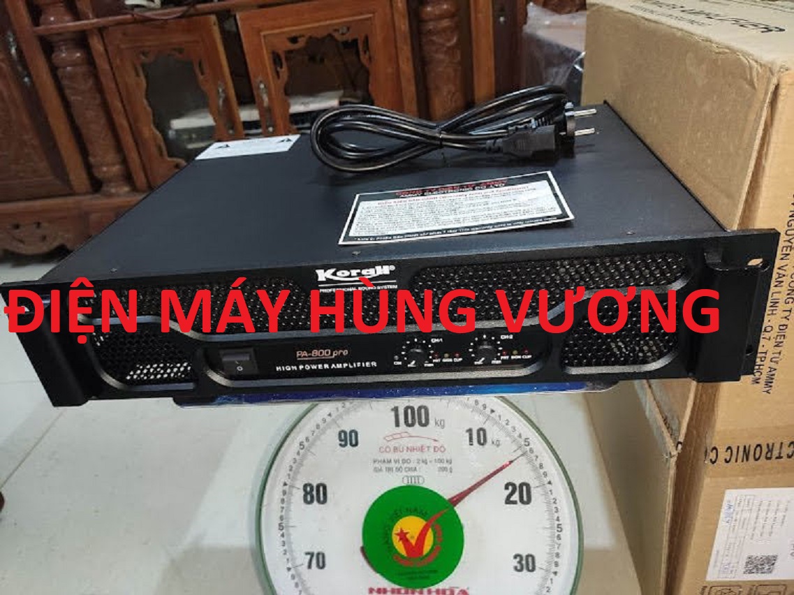 Đẩy công suất korah, model pa 800 pro, 2400w, 36 sò japan..