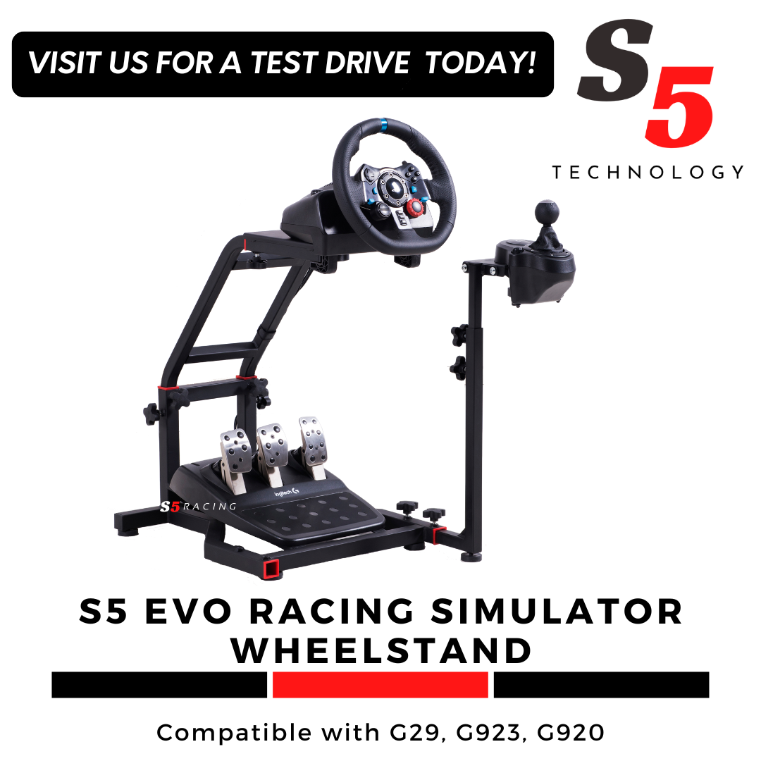 S5 EVO Racing Simulator Wheelstand for G27 G29 G923 T300RS T500RS FANATEC / Racing Wheel stand