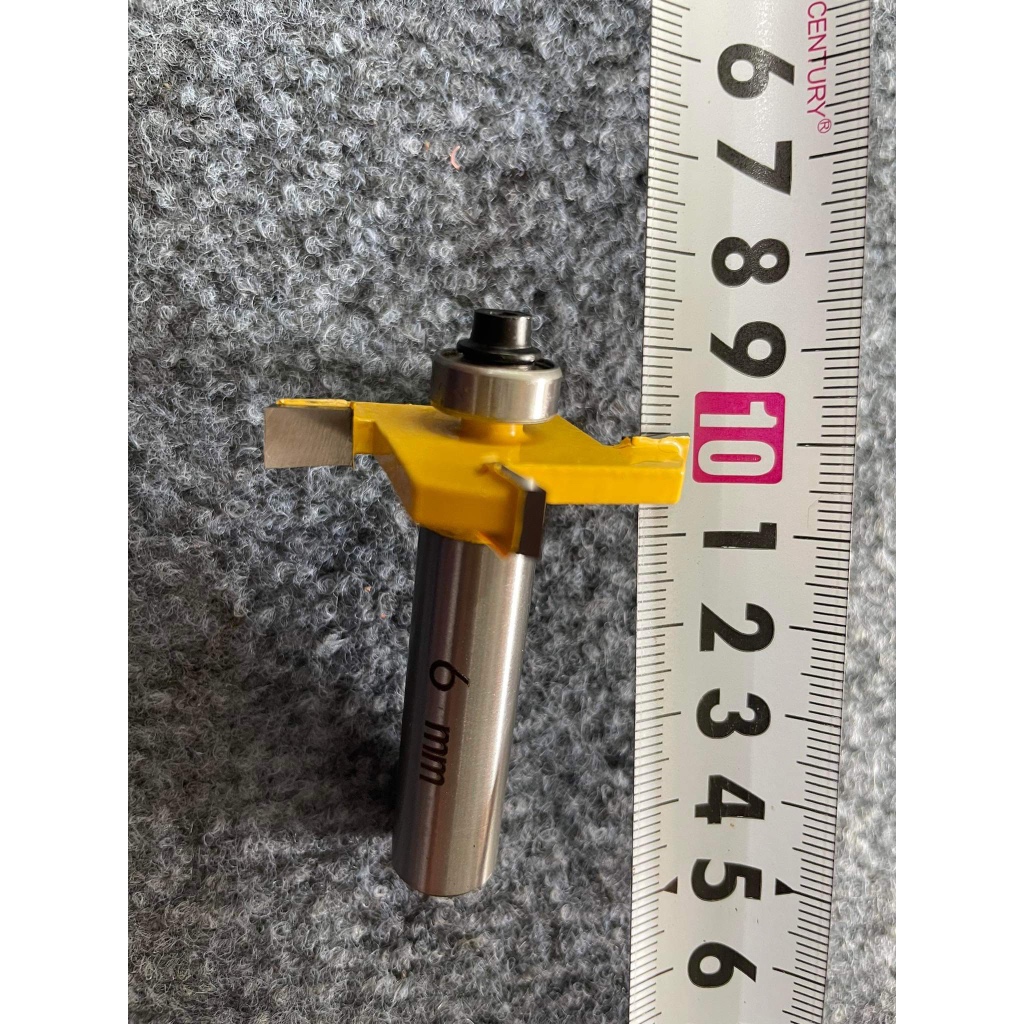 Mũi phay gỗ cuốc 4 cạnh đánh sâu 15mm dùng cho máy phay cốt 12,7mm
