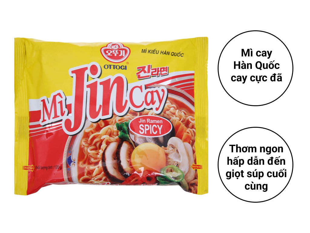 Mì Jin Ramen Cay Ottogi Gói 120g
