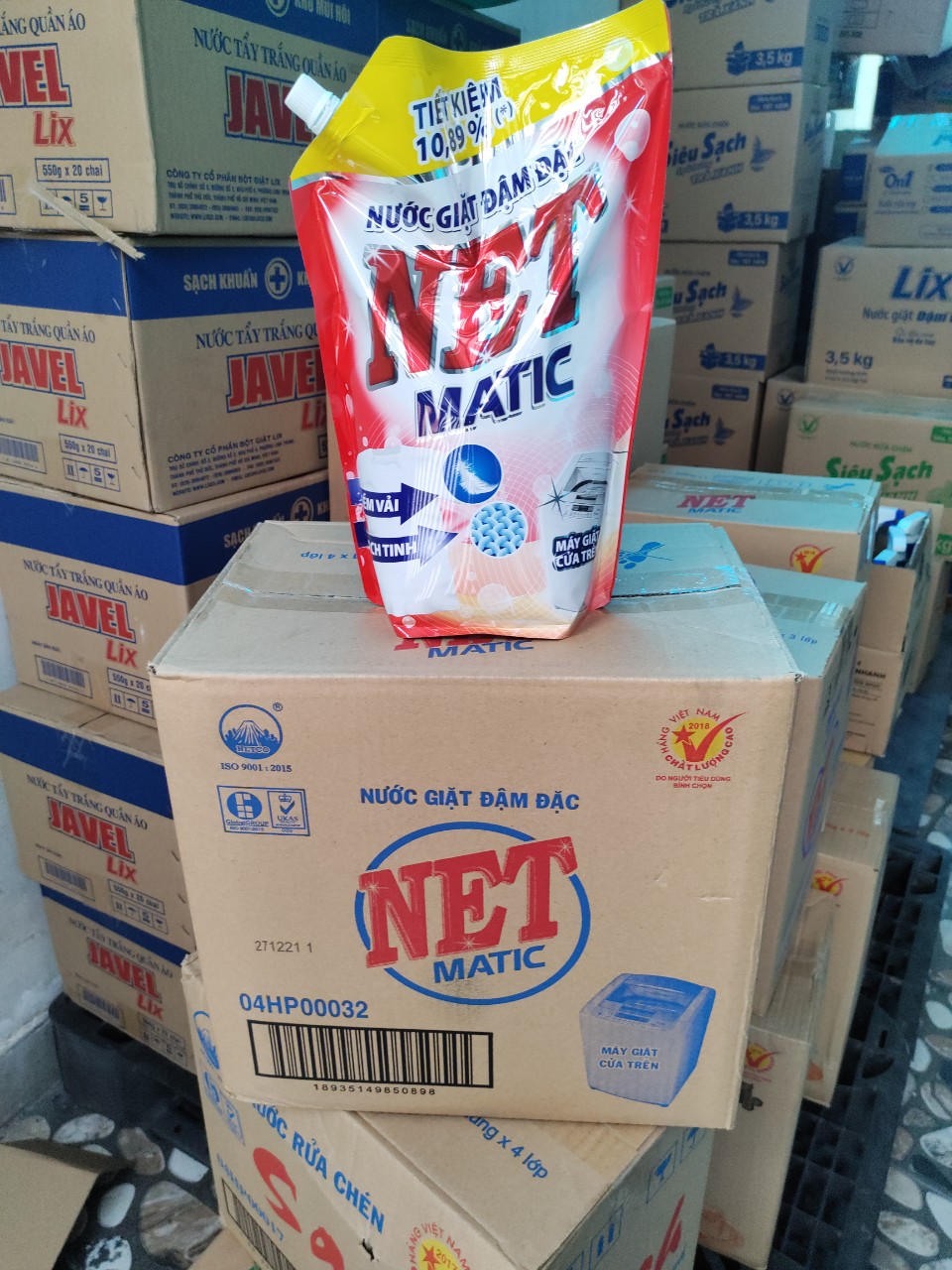 Túi  Nước giặt đậm đặc NET Matic 2,4kg