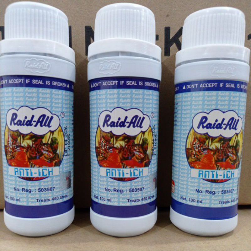 Obat Ikan Anti Jamur RAID ALL ANTI ICH 100ML