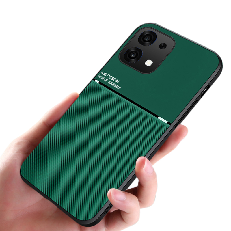 New Phone case OPPO A6 Pro Back cover Rough Cross Patterned Magnetic Soft Silicone Leather for OPPO A6 Pro case.