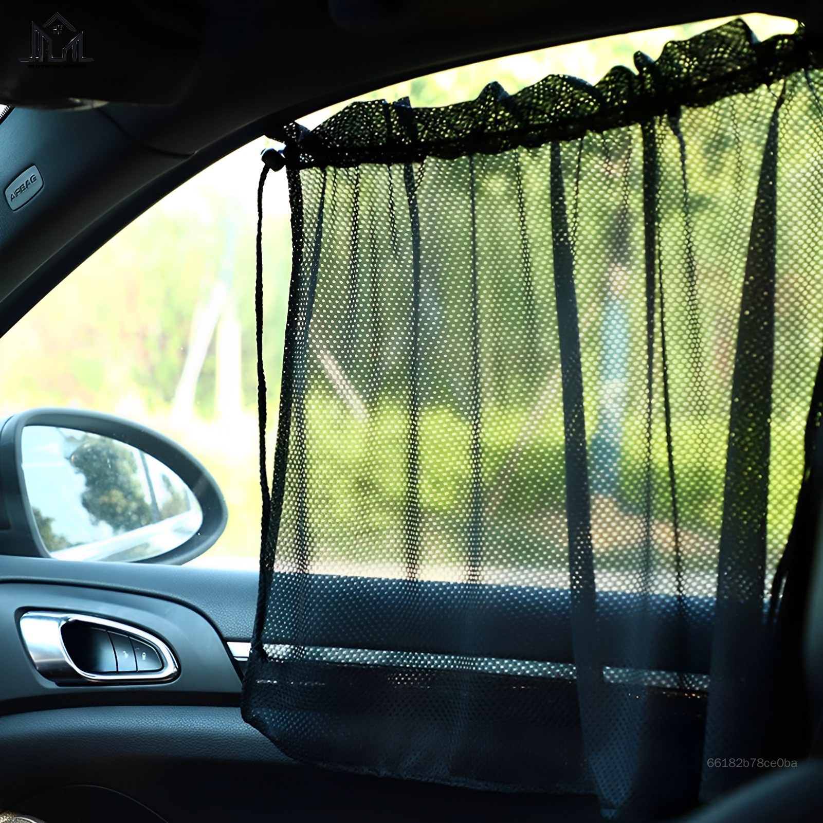 Car Sunshade Window Curtain Suction Cup Install Sun Protection Retractable Sunshield Suitable for Reduce Car Inside Temperature DZTY-MY