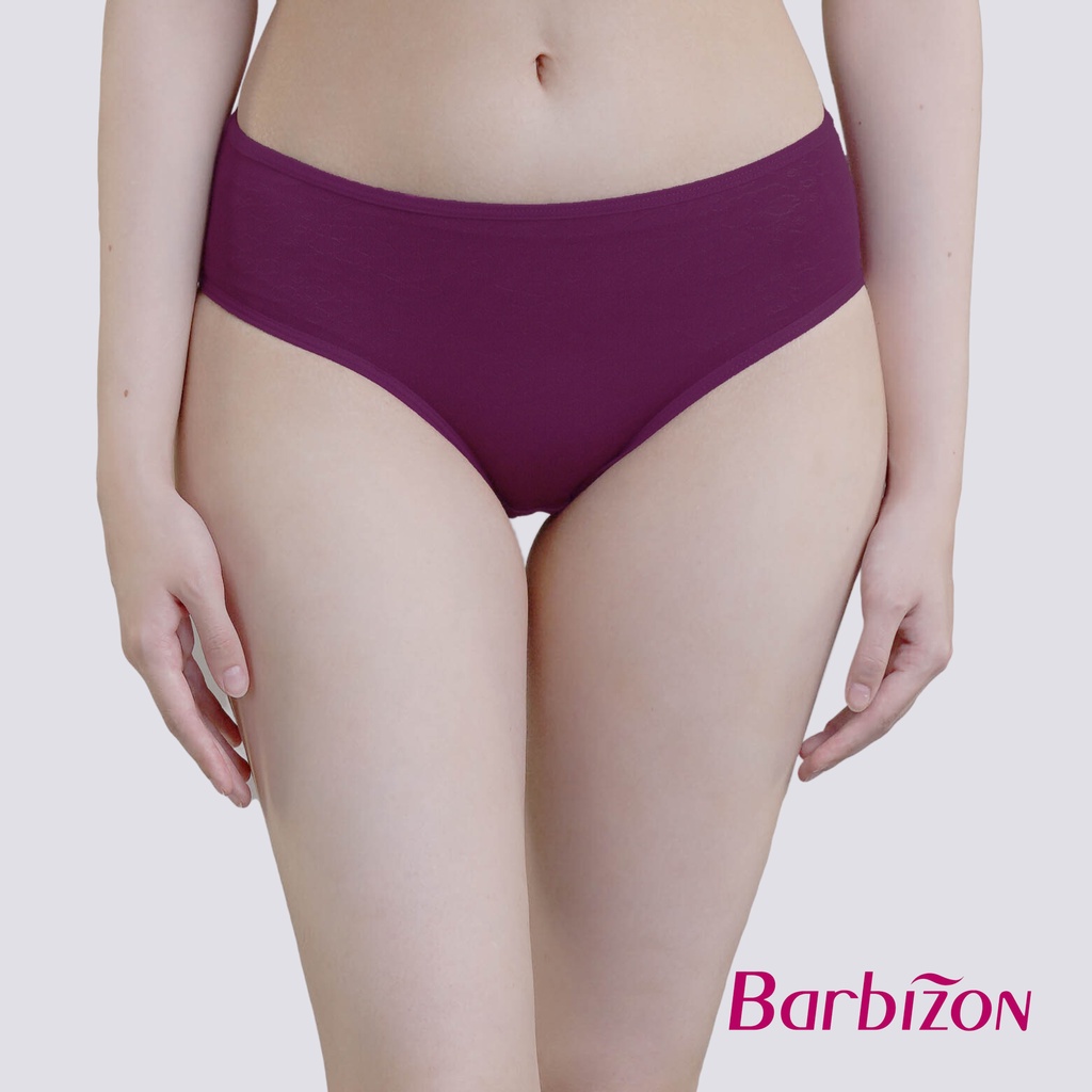 Barbizon Color Your Life Jacquard Midwaist Bikini Panty With Crotch Lining  Underwear For Women