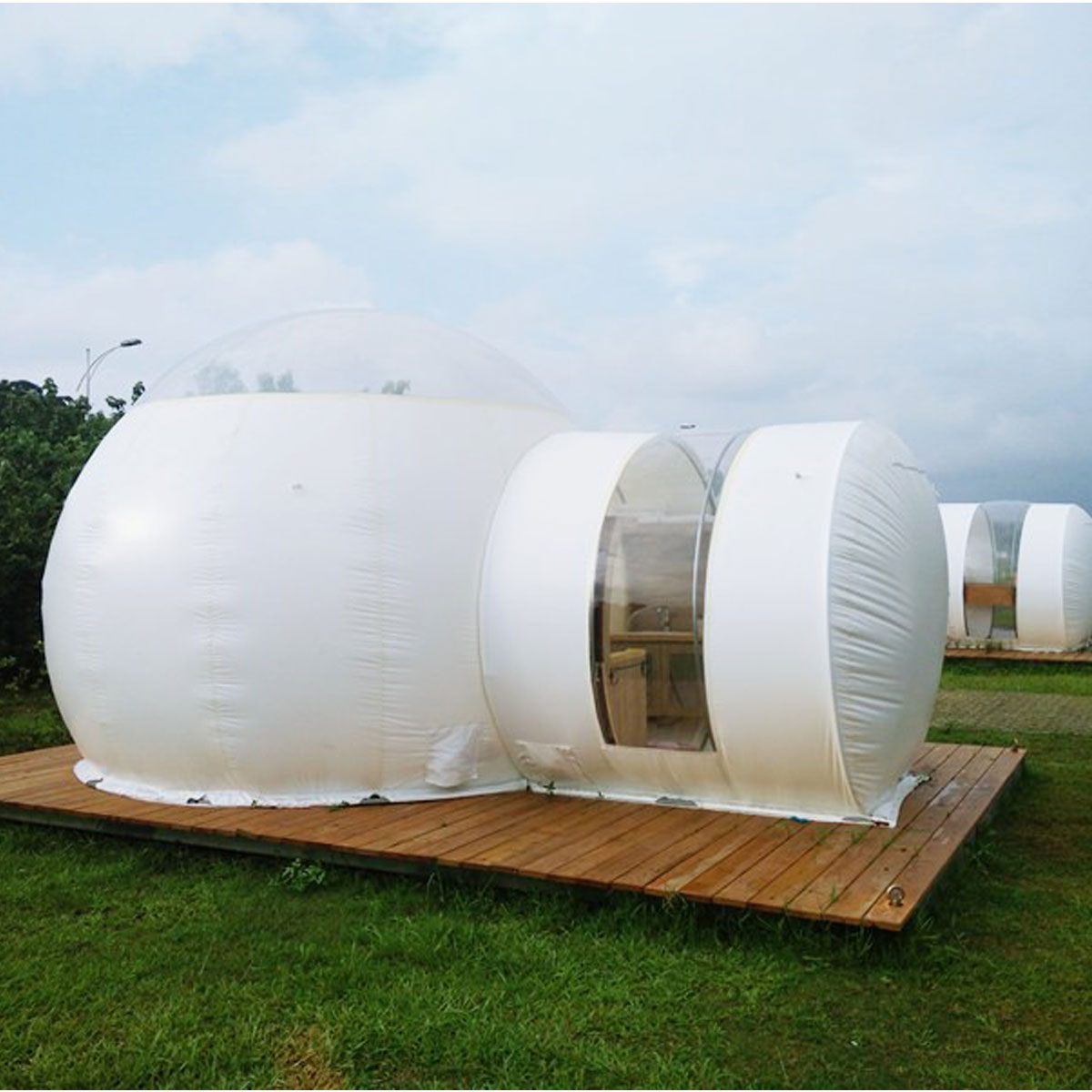 Tente Gonflable D'igloo De Bulle, Dôme Transparent De 360° avec Le