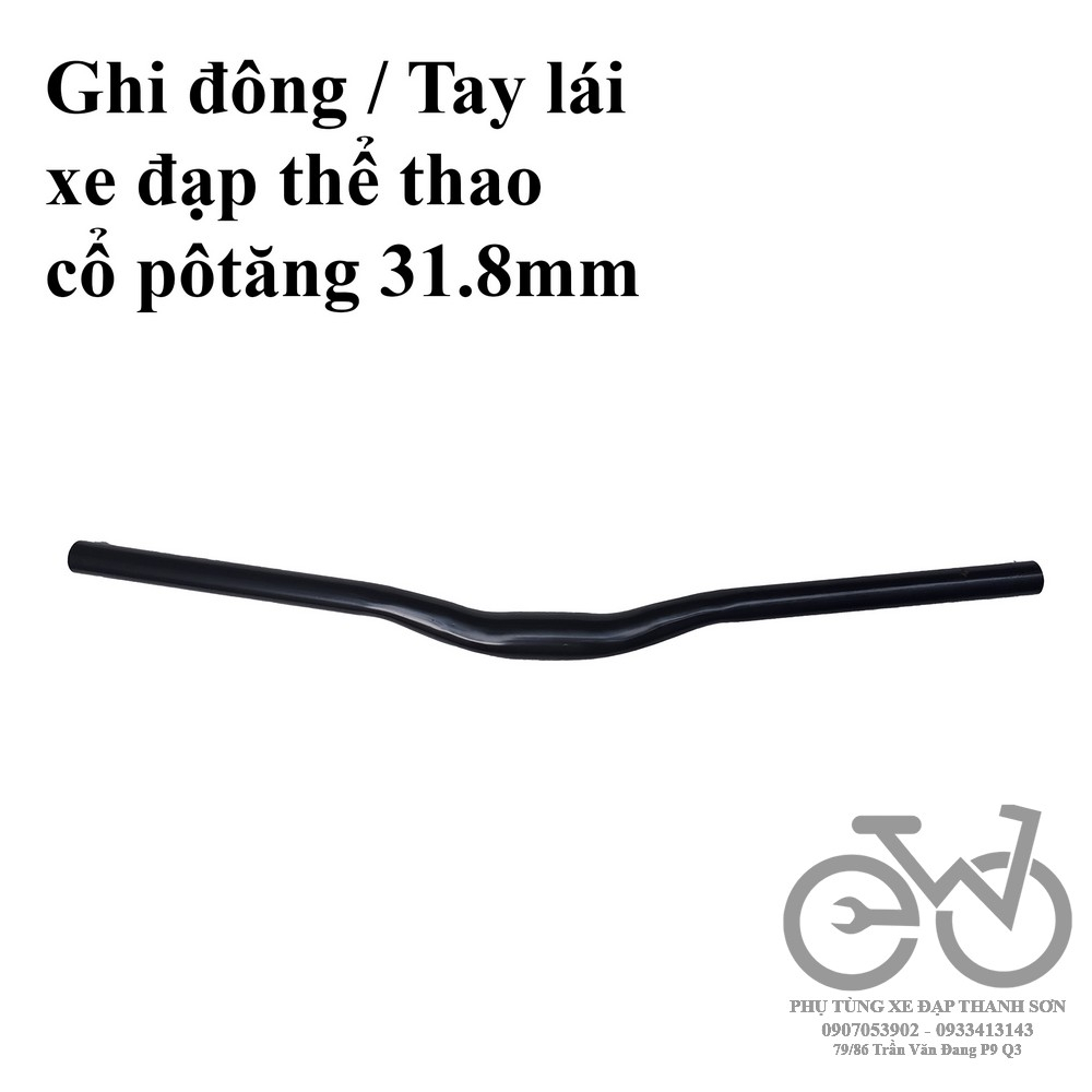 Ghi đông xe đạp thể thao 31.8 mm, xe đạp fixed gear 25.4 mm