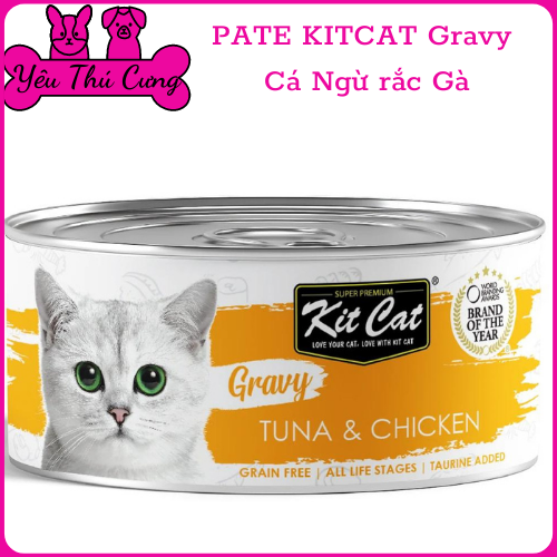 Pate kitcat gravy dạng sốt cho mèo 70gr- yêu thú cưng