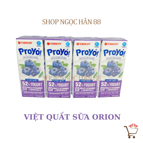 [NEW] Lốc 4 Hộp Sữa ORION ProYo và Choco IQ 180ml