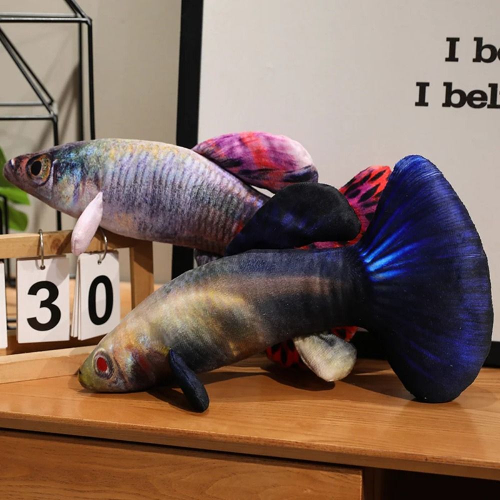 Doll Fish Fish Stuffed Doll Stuffed Animal Simulated Guppy Plush Toys Hugging ...