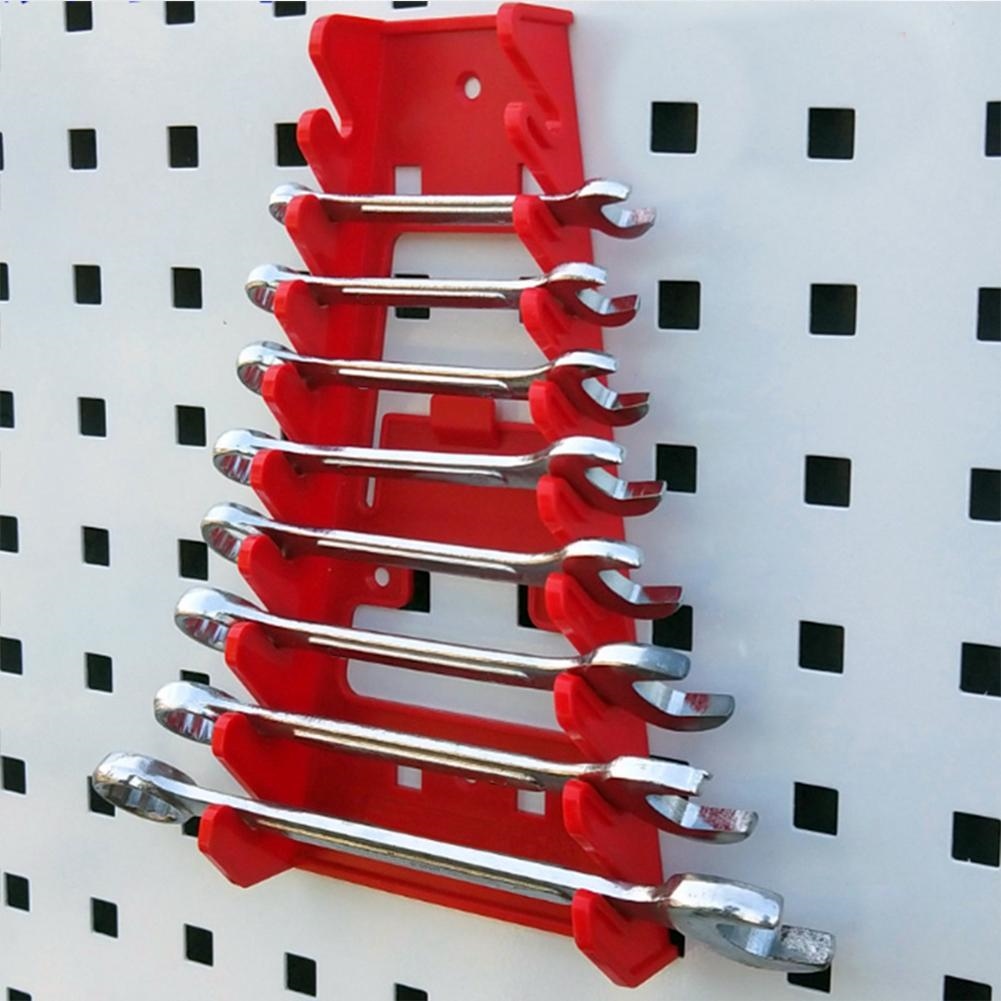 ■ Wall Mounted Tool Organizer Wrench Spanner Sorter Holder Tray Rack Storage Organizer Socket Tool Plastic Storage Tools Household