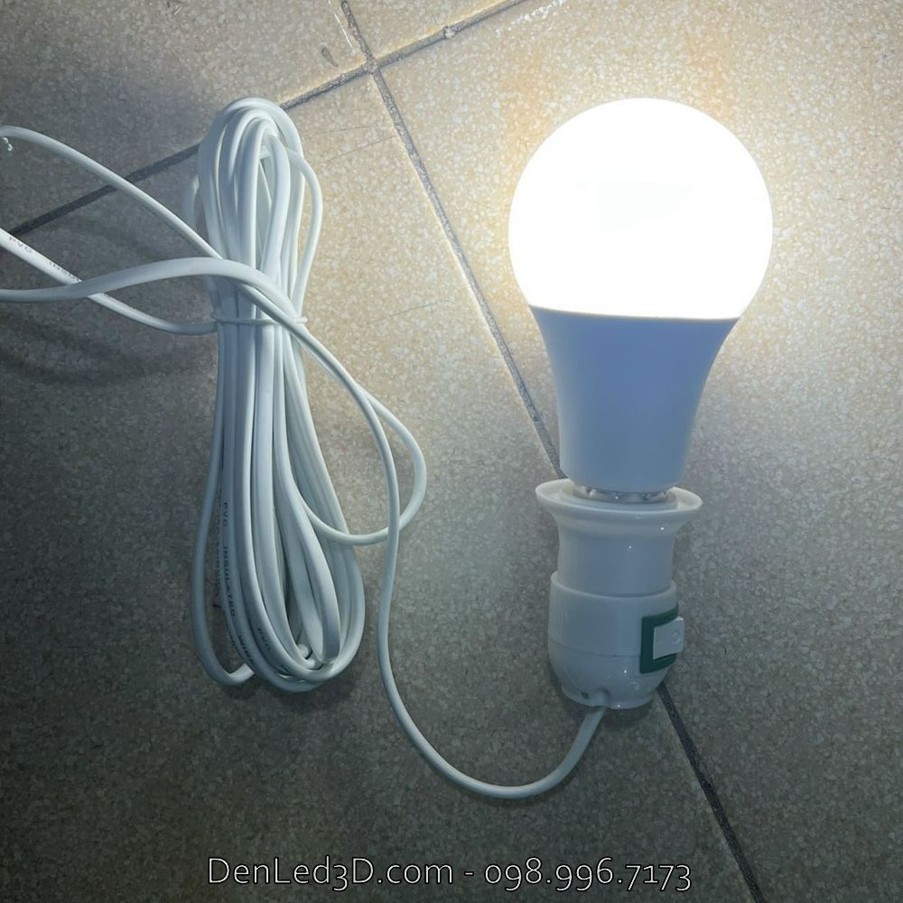 Chuôi Đèn Búp E27 Có Phích và Công Tắc