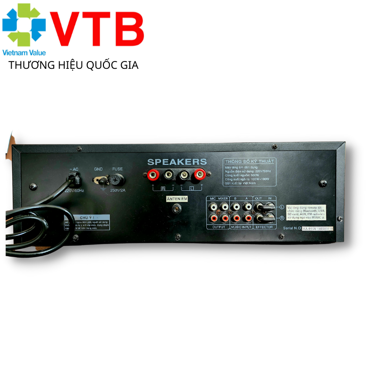 [Vitek] Amply Karaoke thông minh KA915SMART có Bluetooth