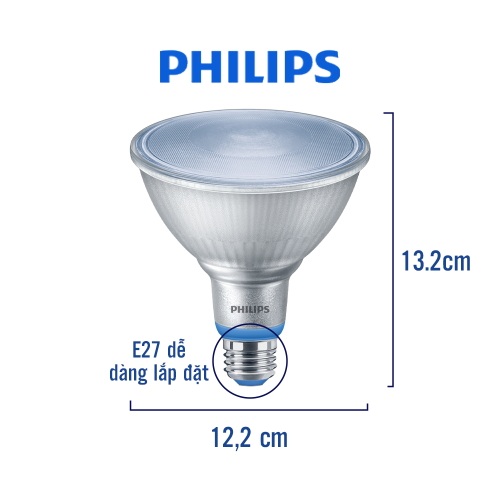 Đèn chiếu cây PHILIPS Grow Lamp 16W Par38 E27 950 50D
