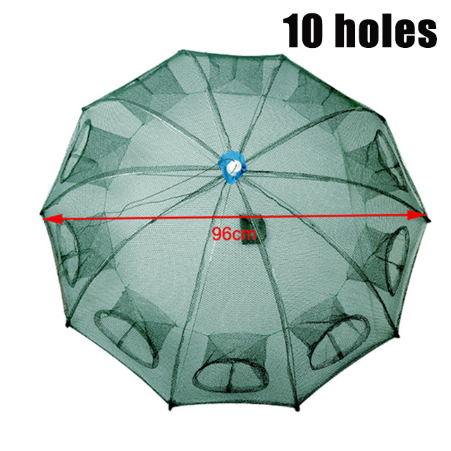 🥇 [Fast delivery]6/8/10/12/16 Holes Fishing Net Folded Portable