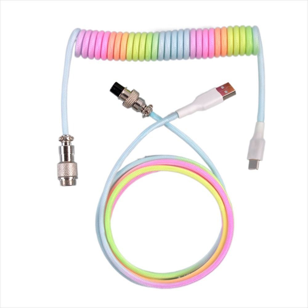 Computer%20Keyboard%20Accessories%20Port%203%20Meter%20Gaming%20Keyboard%20Keyboard%20Coiled%20Cable%20Mechanical%20Keyboard%20Cable%20Mechanical%20Keyboard%20Wire%20Type%20C%20Cable%20-%20Image%204