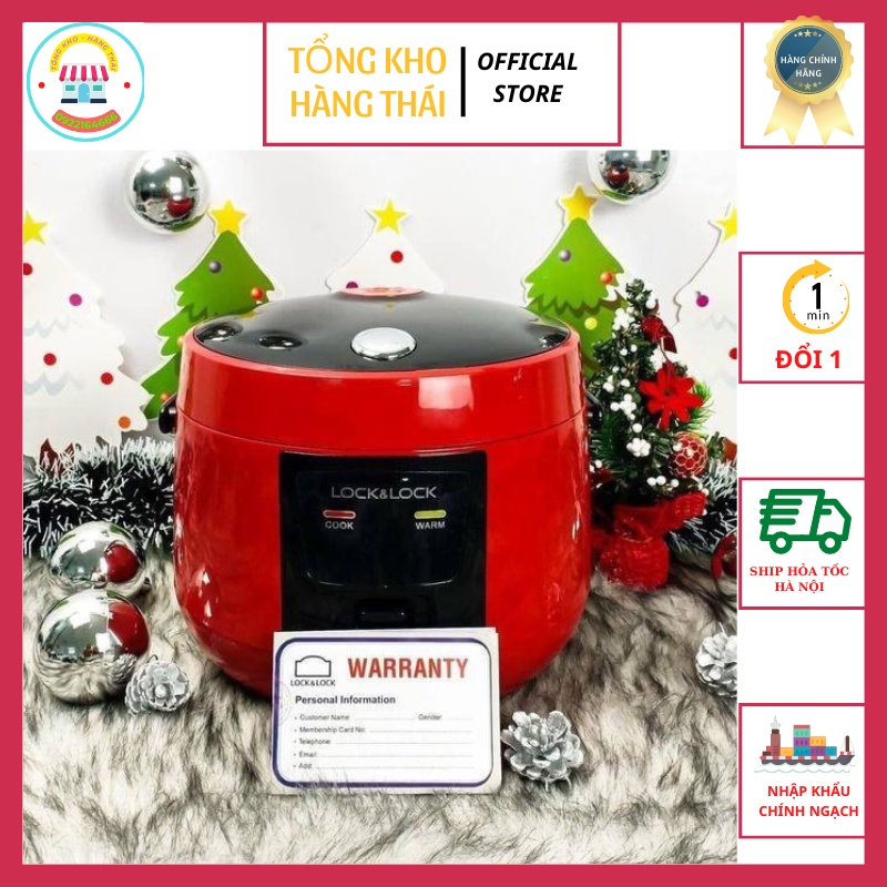 Nồi cơm điện mini dung tích 1l lock&lock-ejr431 dung tích 1l phù hợp gia đình nhỏ 2-3 người sử dụng
