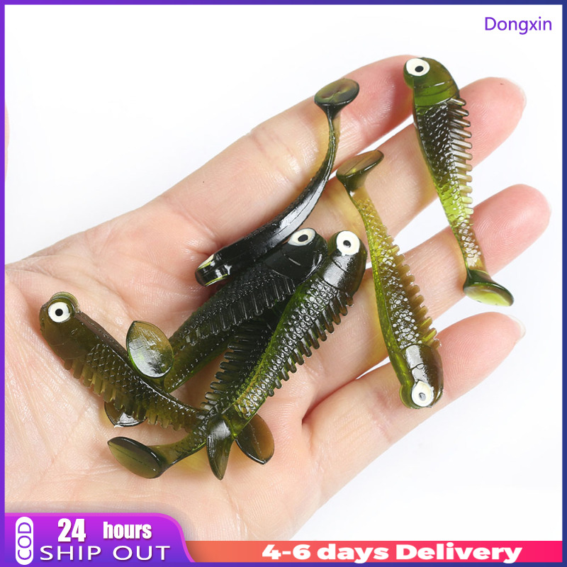 Dongxin Fishing Soft Lures Bass Artificial Plastic Baits Paddle