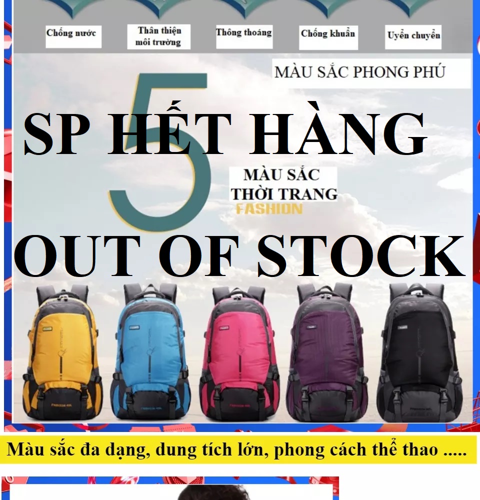 [HCM]( Tạm hết hàng ) Balo thể thao du lịch và chống nước cao cấp size lớnnhiều ngăn màu sắc đa dạng