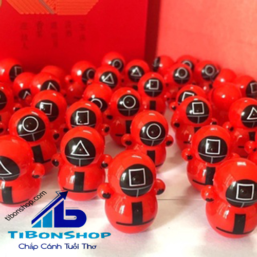 ĐỒ CHƠI LẬT ĐẬT MINI SQUID GAME, 5 con Lật Đật  CHO BÉ DỄ THƯƠNG