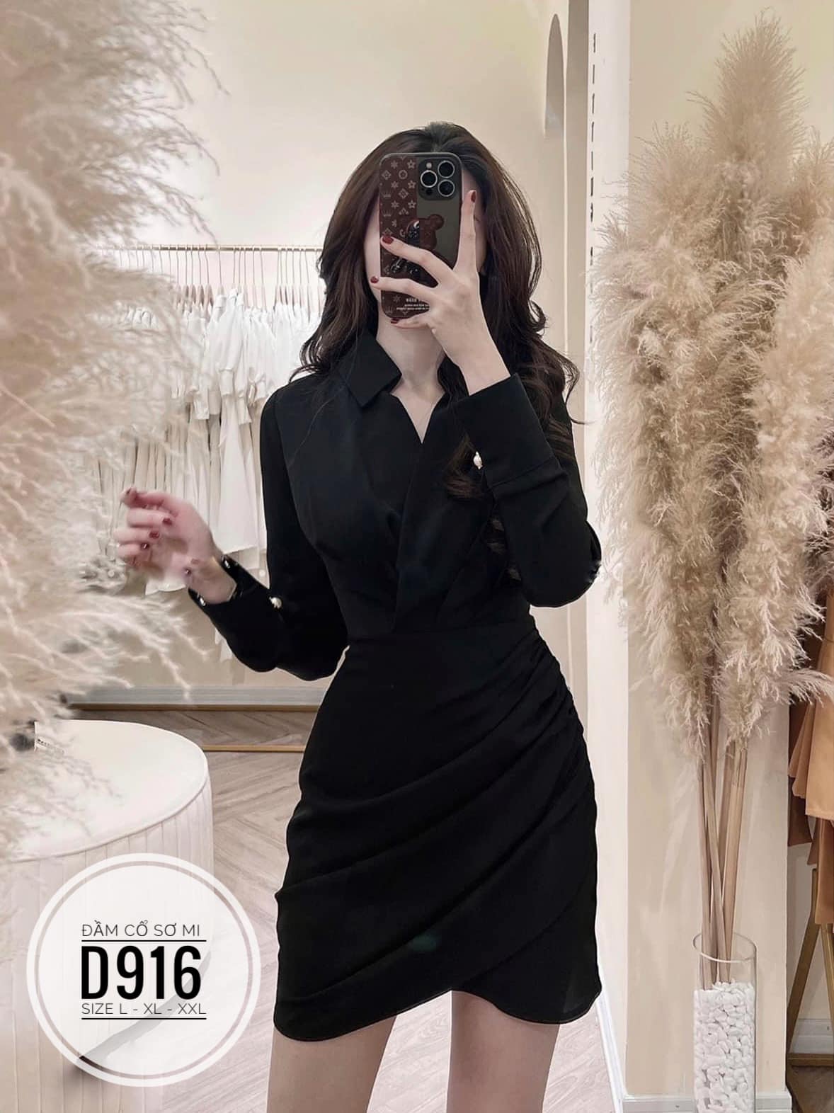 ĐẦM SƠ MI TAY DÀI SANG TRỌNG BIGSIZE (L-XL-2XL)
