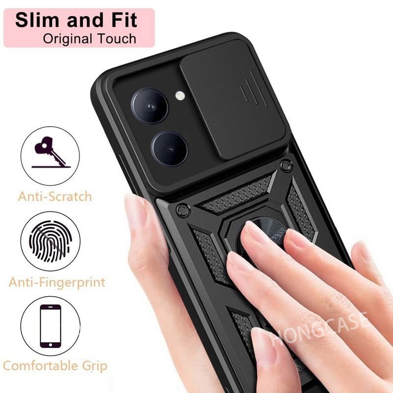 Casing For Infinix Note 30 Pro 5G note30 30Pro Note30Pro 4G note40 note40Pro 40Pro+ 40Proplus 2024 Phone Case Armor Ring Bracket Shockproof Push Pull Camera Protection Back Cover