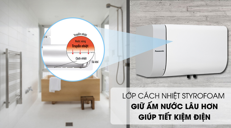 Bình nước nóng Panasonic DH-20HAMVW 20 Lít (hàng chính hãng)