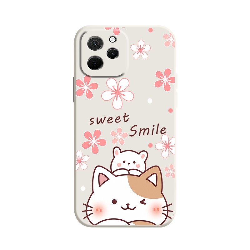 Skin%20feel%20silicone%20soft%20shell%20Phone%20Case%20For%20Huawei%20Nova%20Y61/Enjoy%2050Z%20Cartoon%20Simplicity%20Liquid%20silicone%20shell%20cute%20cat%20-%20Image%205