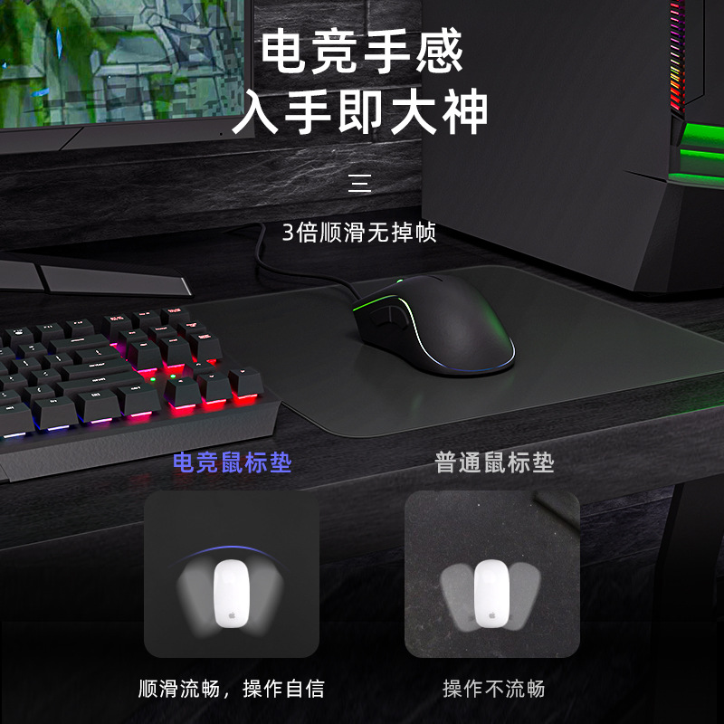 Tpu Mouse Pad Odorless Small Soft Pad For Laptop Desktop Computer Smooth Skin-Friendly Leather Mouse Pad Wholesale