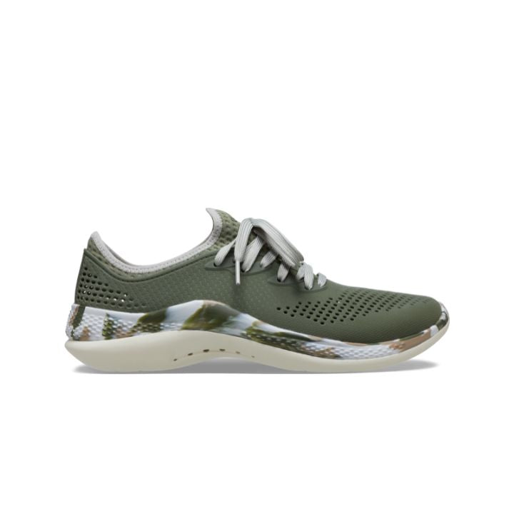 Giày Thời Trang Nam Crocs Literide 360 Marbled Pacer - Army Green