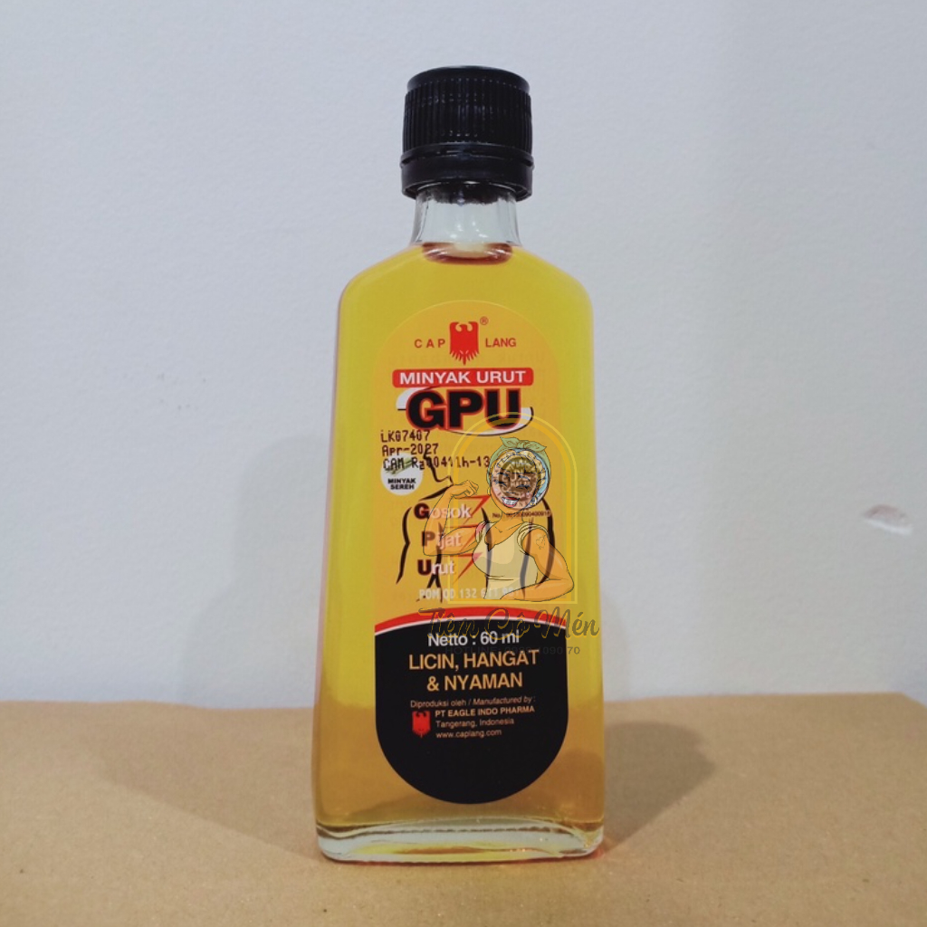 Dầu xoa bóp MINYAK URUT GPU 60ml chính hãng