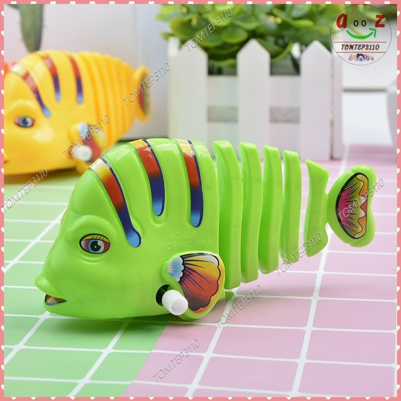 Đồ Chơi Cá Vặn Cót, Cá Vẫy Đuôi Chạy Cót Vui Nhộn Cho Bé