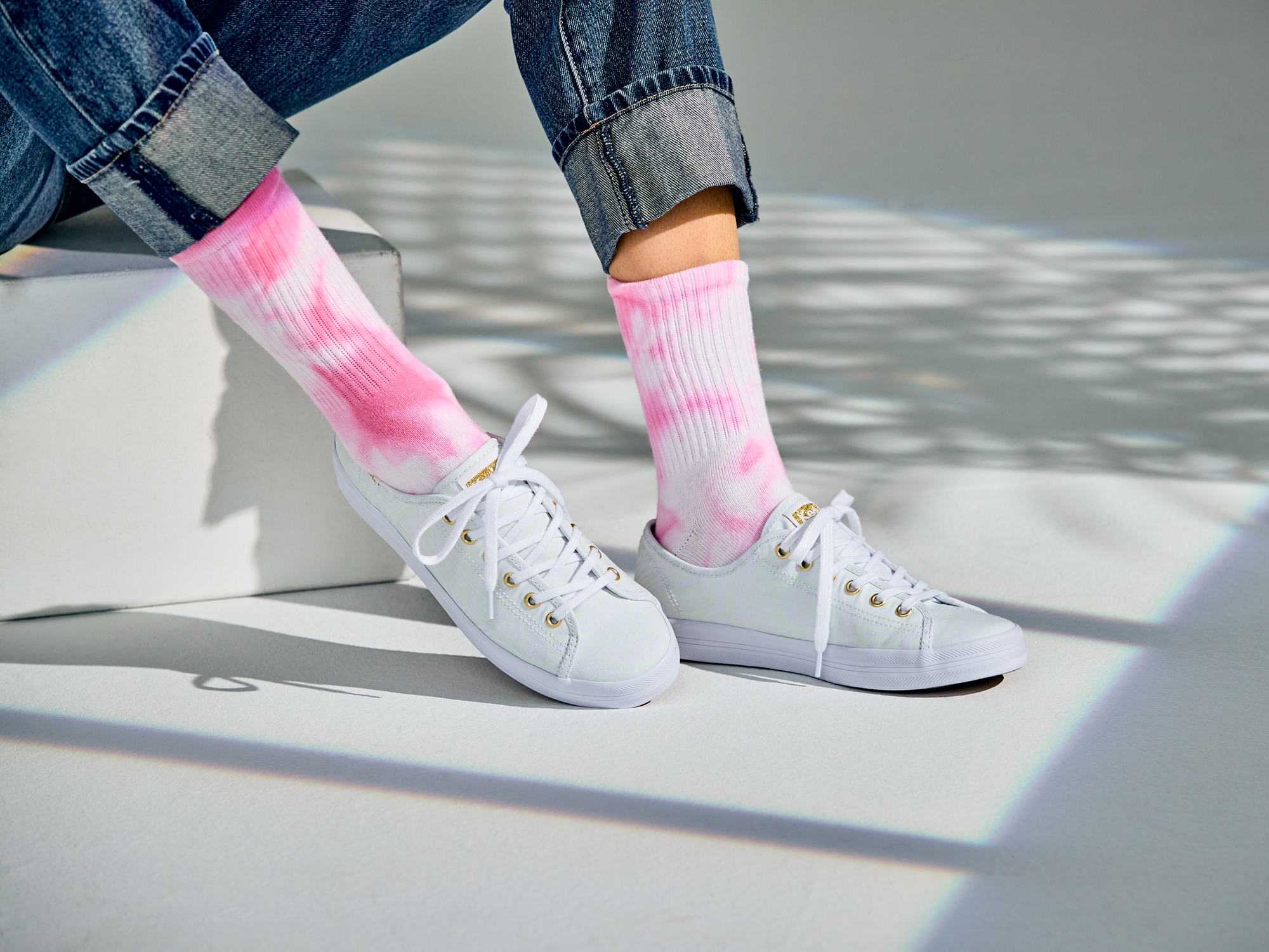 Giày Keds Nữ- Kickstart Glow In The Dark White- KD065958