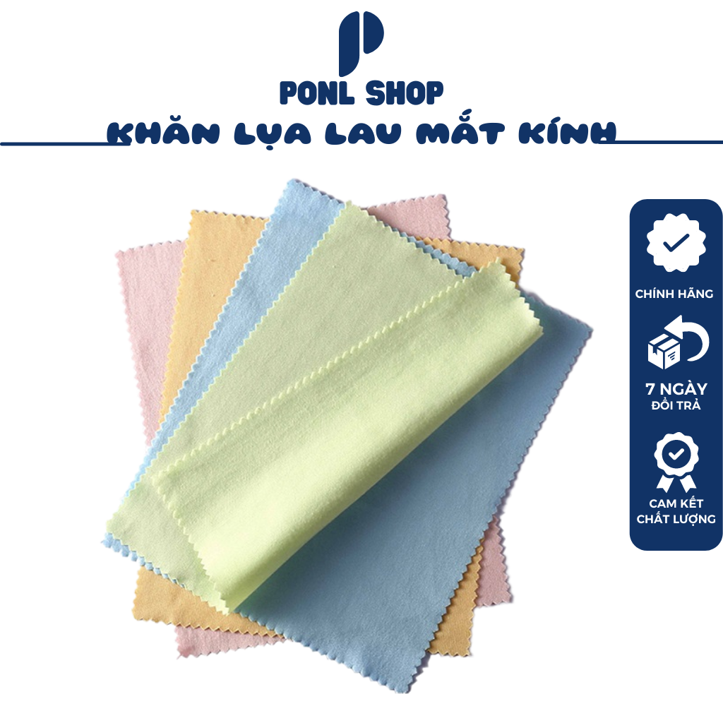 Khăn lụa loại tốt lau mắt kính, điện thoại