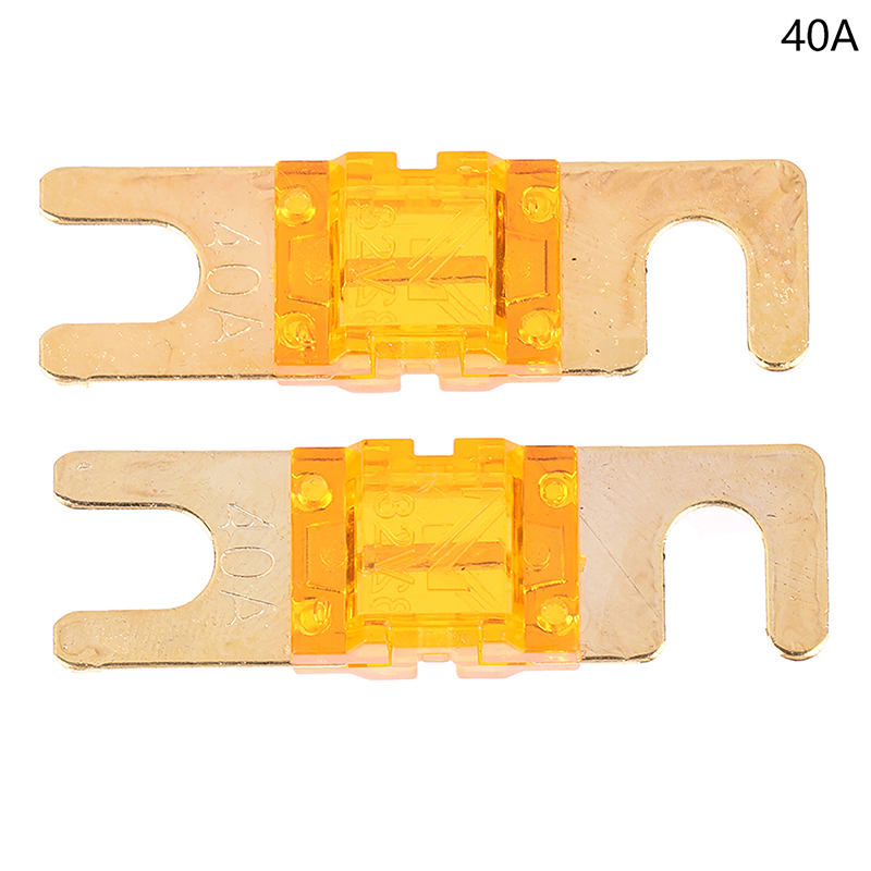 Scitech cầu chì xe hơi mạ vàng 2 chiếc cầu chì âm thanh xe hơi mini 20a 30a 40a 50a 60a 70a 80a 100a 120a 125a 150a 175a 200a 32v cầu chì tự động