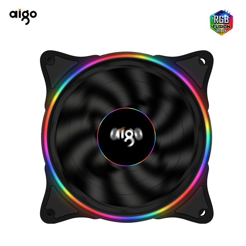 Aigo V1 12cm Black RGB Desktop Case Cooling Fans