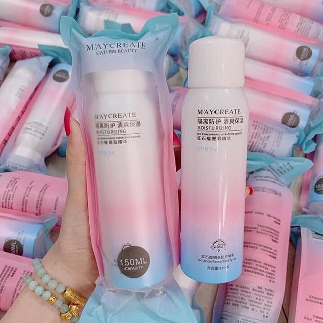 Xịt chống nắng làm trắng da Son Maycreate 150ml