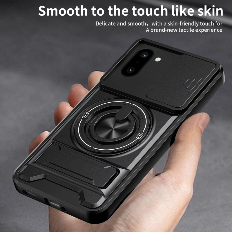 Phone case For Oneplus Nord 6 / 15R Phone Case Magnetic Back Cover Hard Shock Resistant Camera Protection Bracket Navigation Bracket Ring Cover For Oneplus 15R Cover cases
