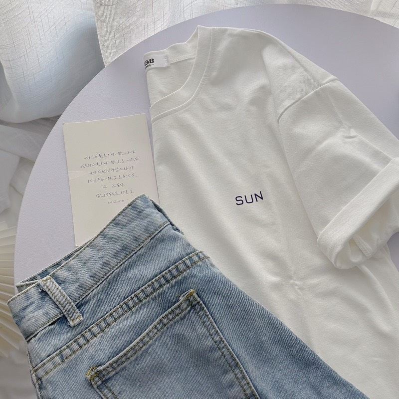 Áo thun 3158 form rộng mẫu SUN