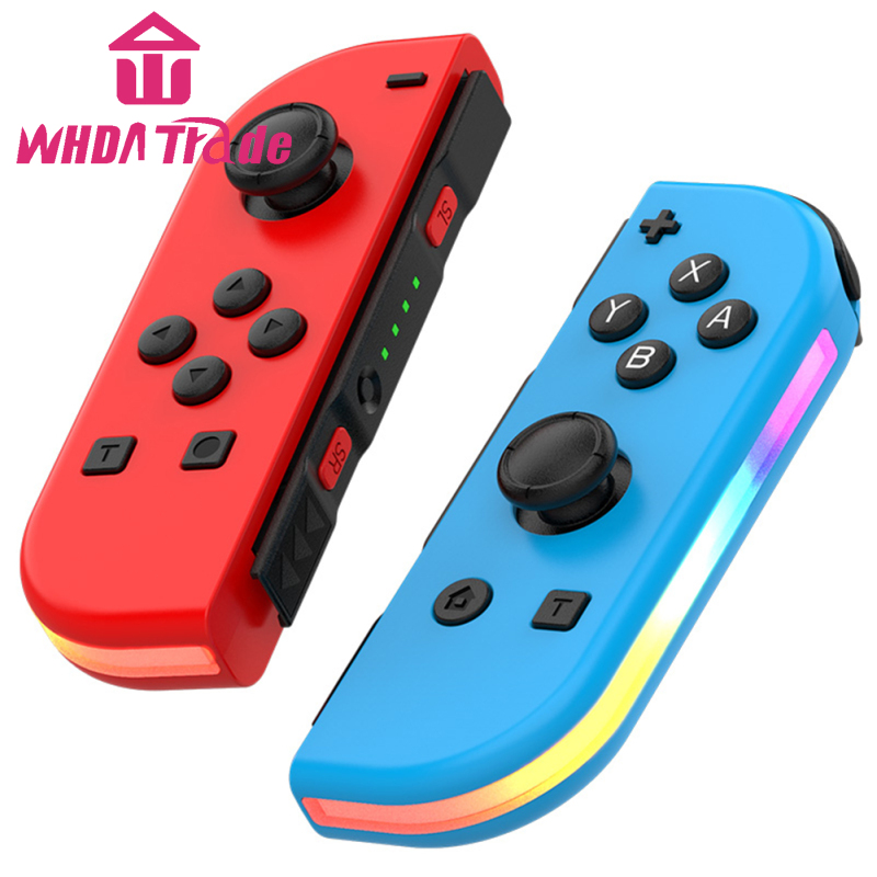 Games Controller Wireless Color RGB Lighting Game Console Handheld Console With Dual Vibration Wake-up Compatible For Switch