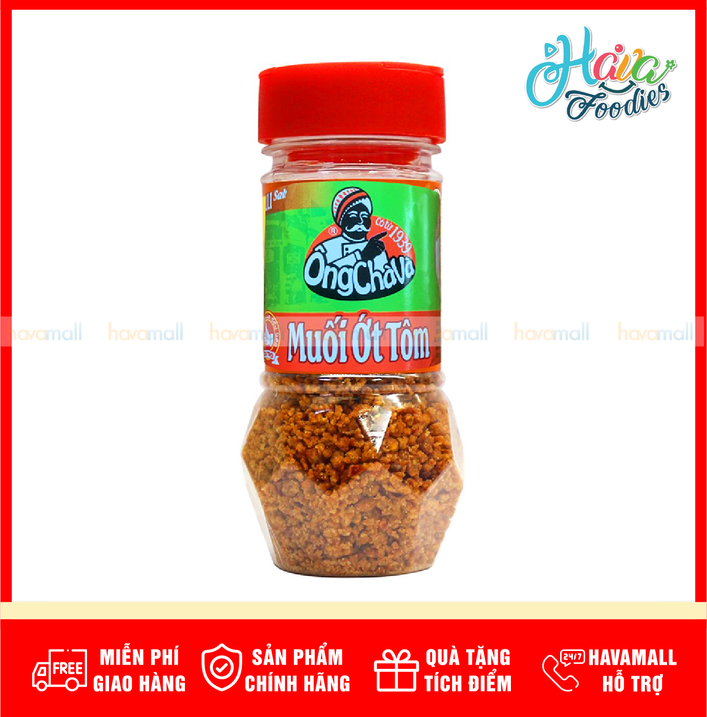 Muối Ớt Tôm Ông Chà Và 60g