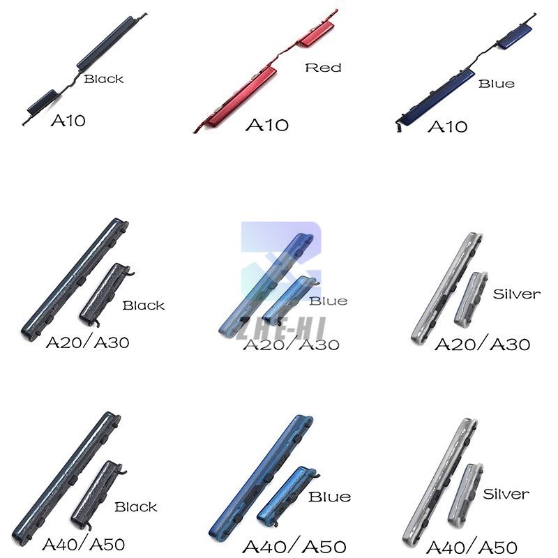 Side Power On Off Button Volume Key Switch Button For Samsung A10 A20 A30 A40 A405 A50. 