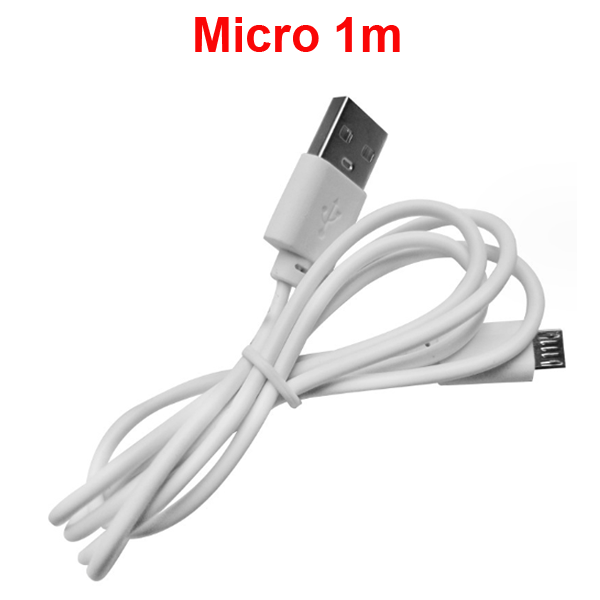 Dây Cáp Sạc đồ chơi USB Micro (0.5m / 1m), type C Trắng