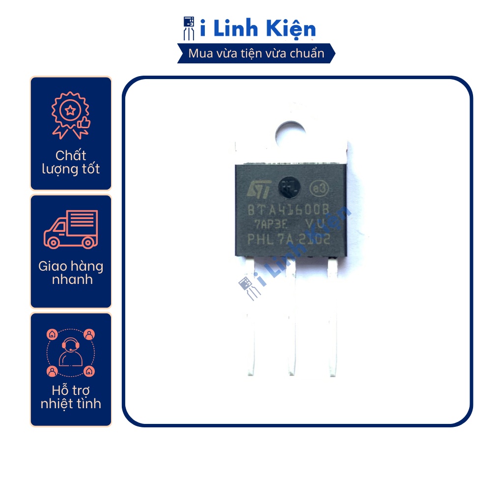 Bta41-600b bta41-800b bta41-1200b bta26-600b triac 41a chất lượng tốt.